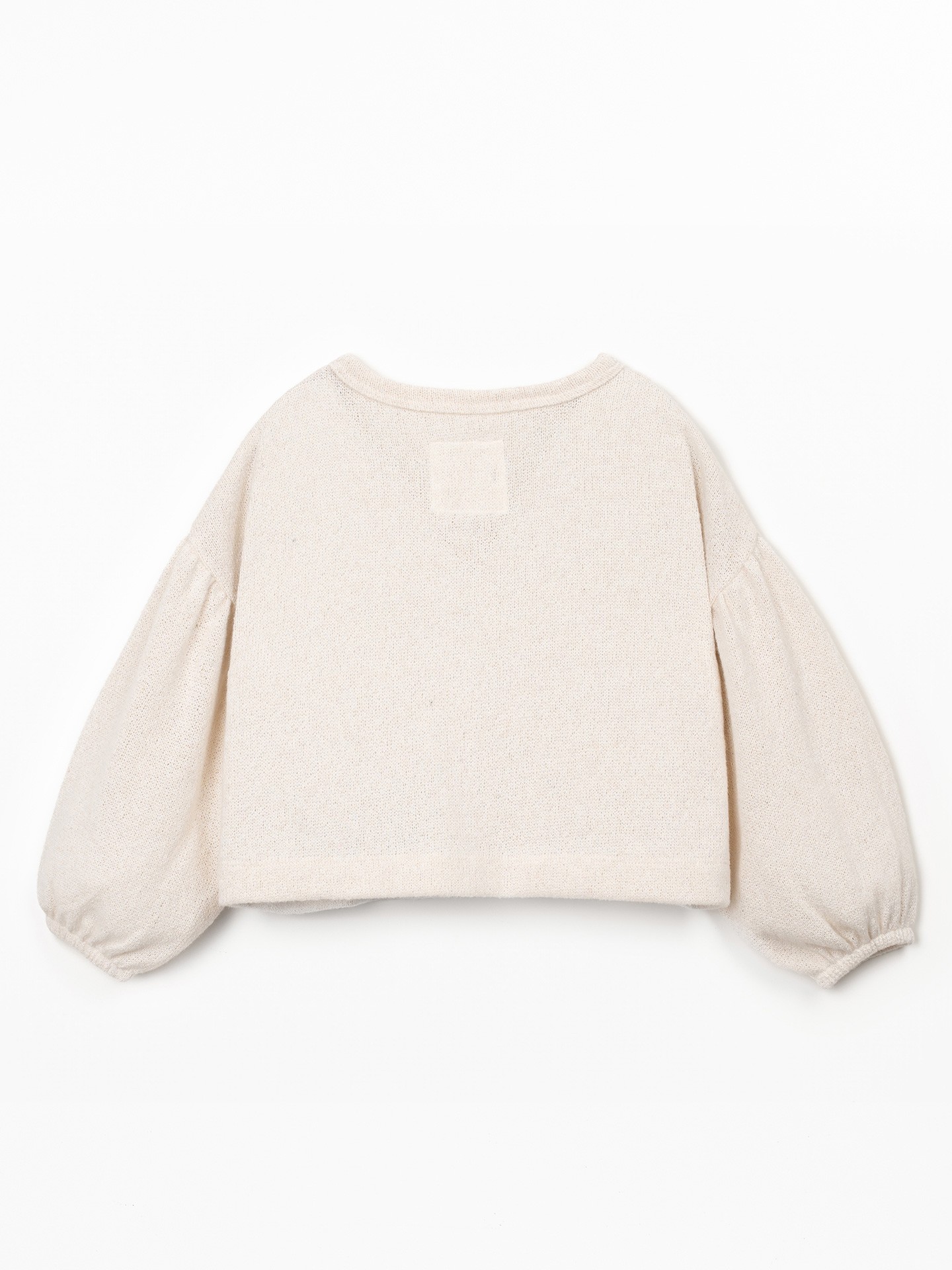 Casaco de malha com fibras recicladas