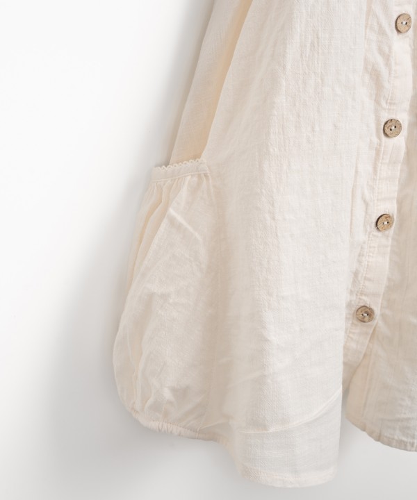 Vestido de tecido em algod�o org�nico