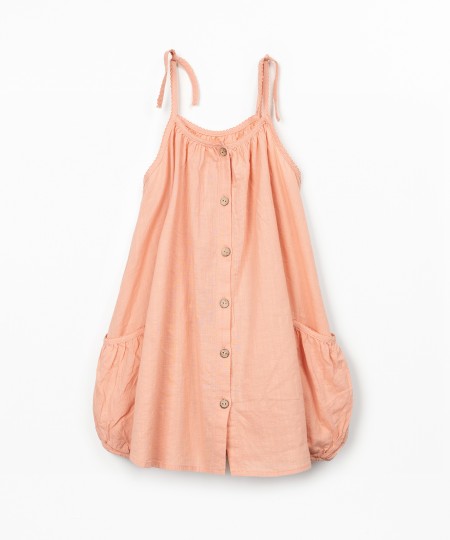 Vestido de tecido em algod�o org�nico