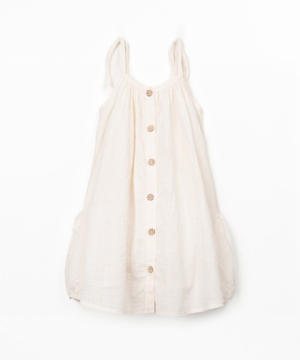 Vestido de tecido em algod�o org�nico
