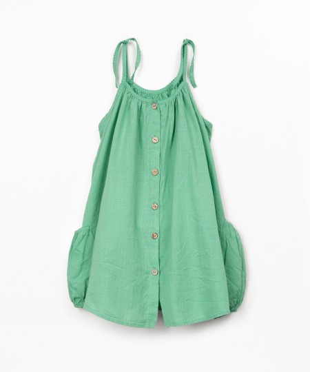 Vestido de tecido em algod�o org�nico