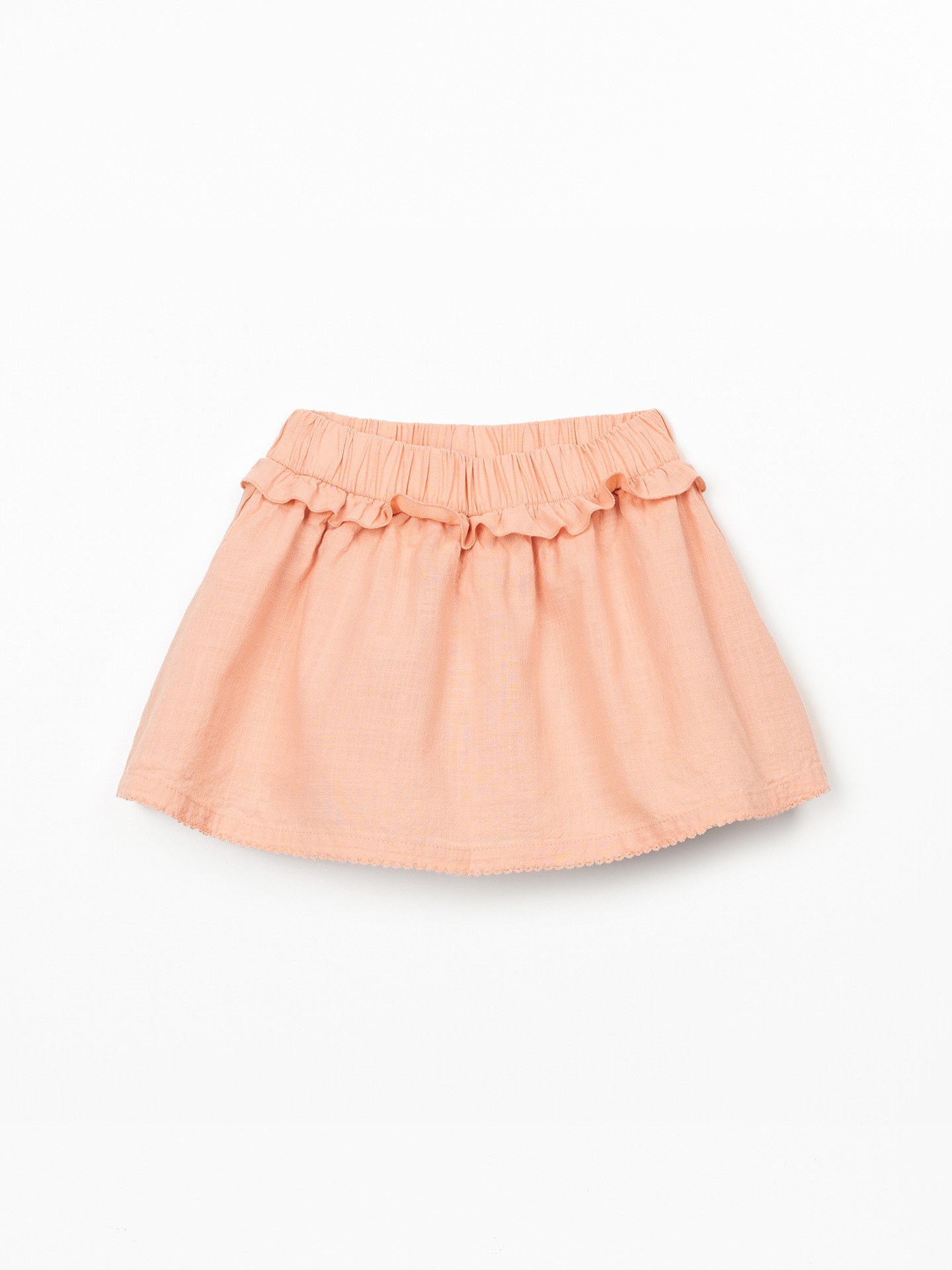 Saia-calção de tecido em algodão orgânico