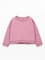 Sweater in recycled fiber blend