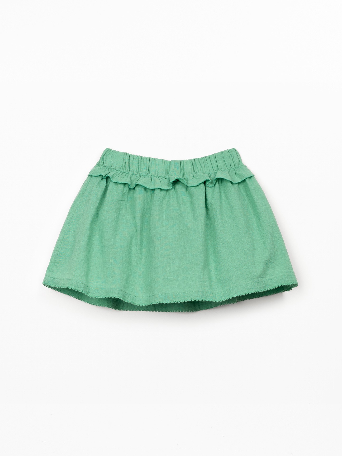 Saia-calção de tecido em algodão orgânico