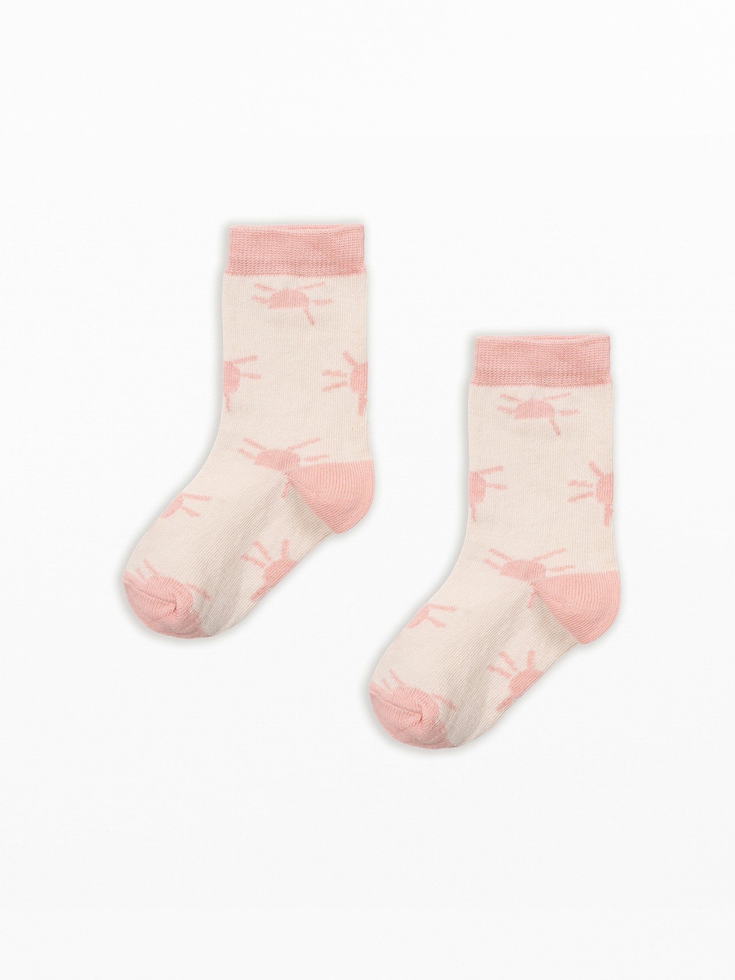 Jacquard socks with small shape pattern