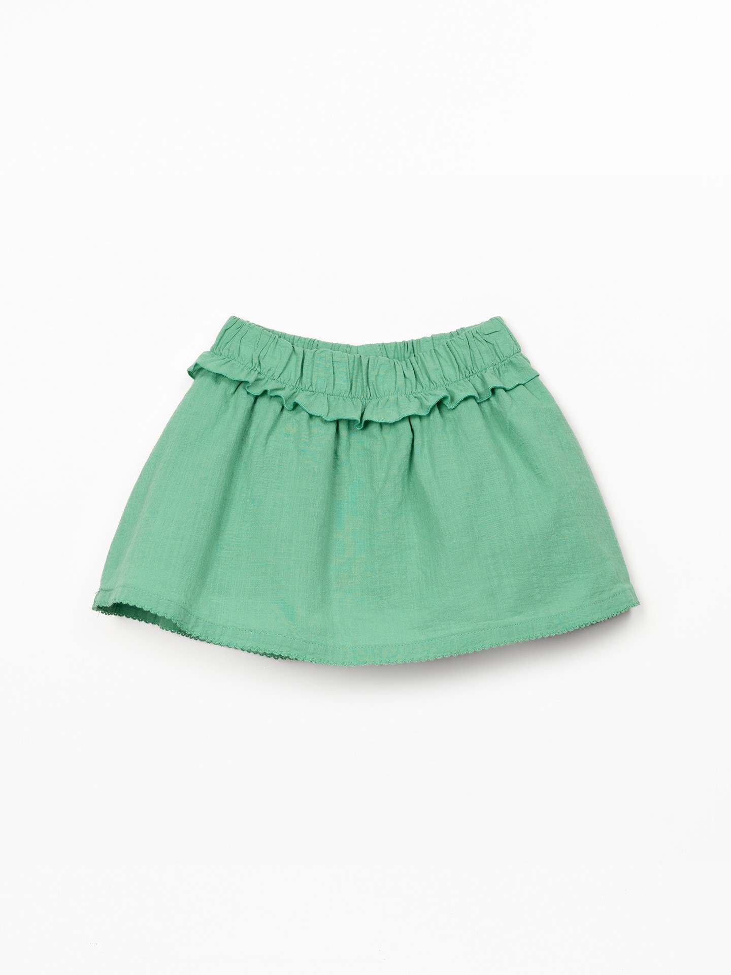 Saia-calção de tecido em algodão orgânico