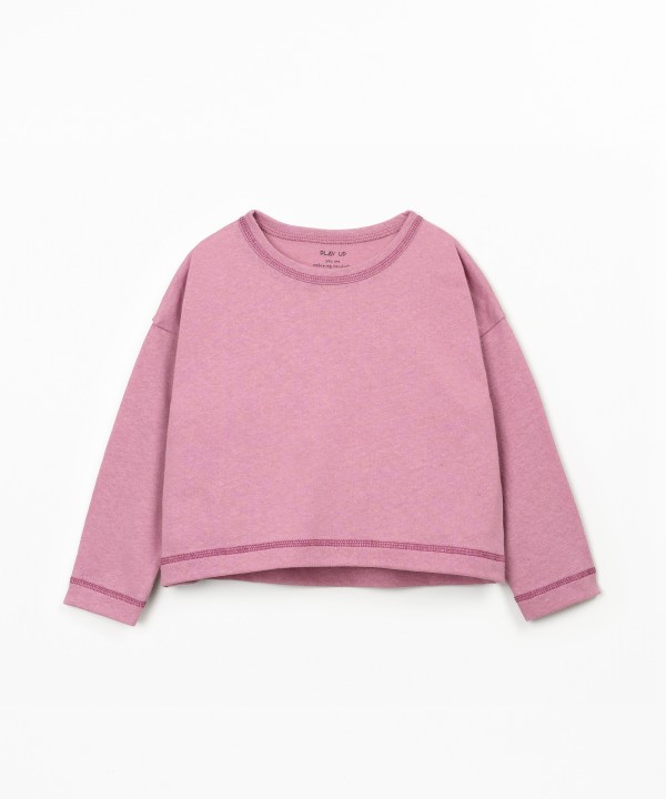 Sweater in recycled fiber blend