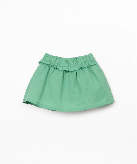 Saia-cal��o de tecido em algod�o org�nico 