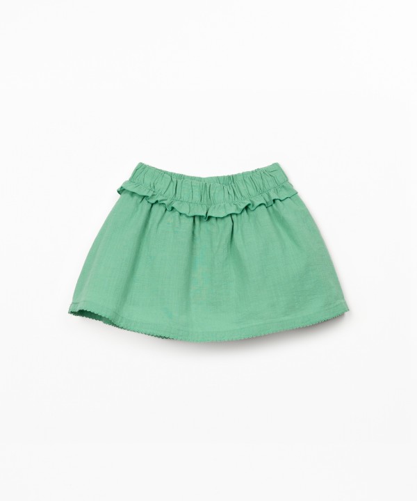 Saia-cal��o de tecido em algod�o org�nico 