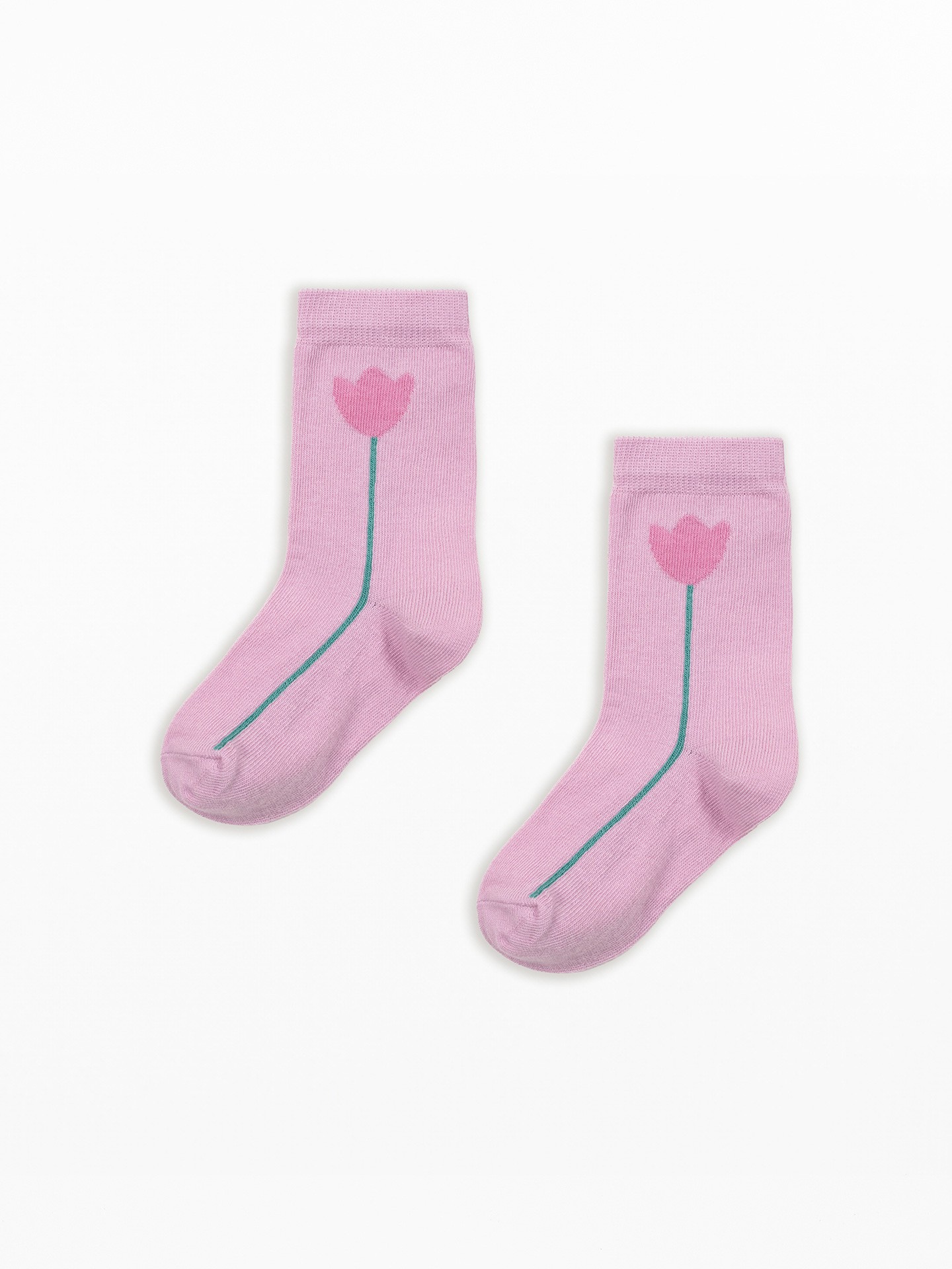 Calzini jacquard con motivo floreale