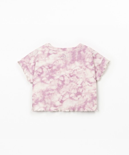 T-shirt em algodão orgânico com estampado