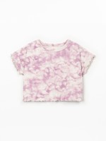 T-shirt em algod�o org�nico com estampado