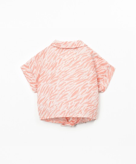 Camisa em algodão orgânico com estampado