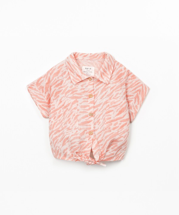 Organic cotton shirt with print