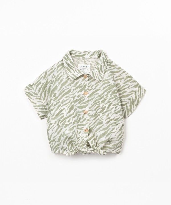 Organic cotton shirt with print