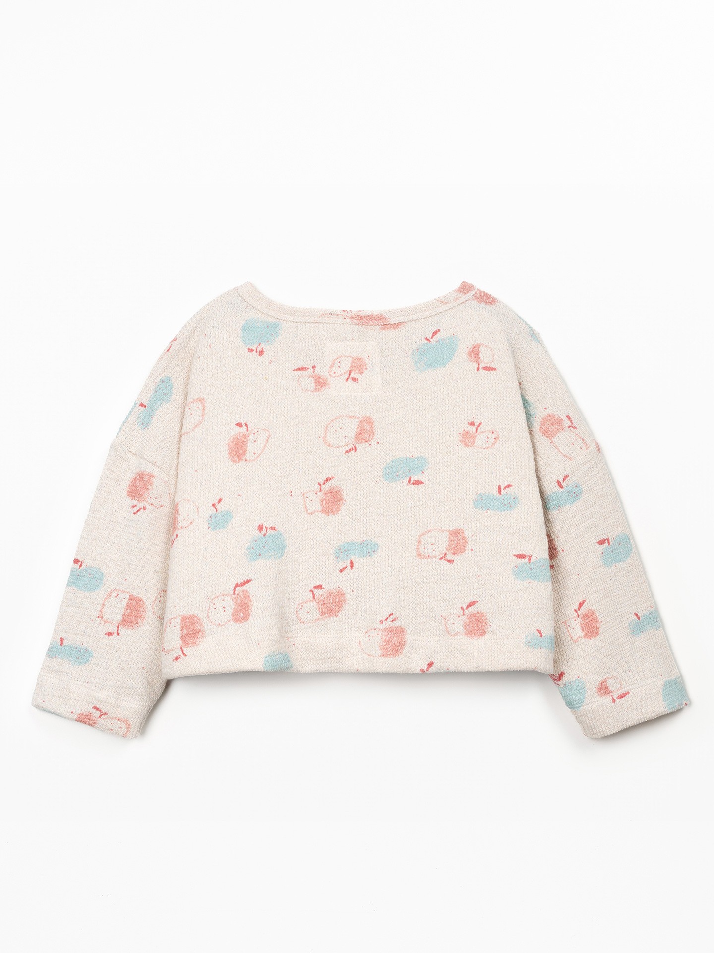 Sweatshirt with wide neckline