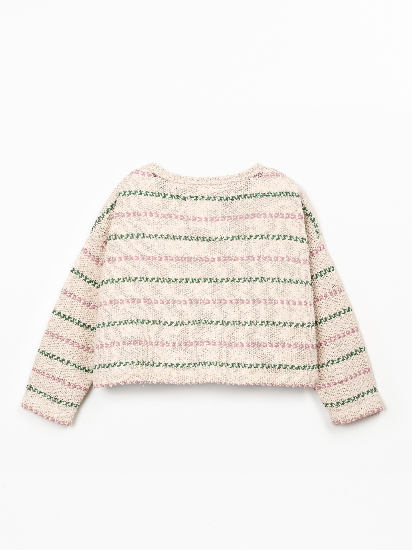 Camisola com estampado de riscas