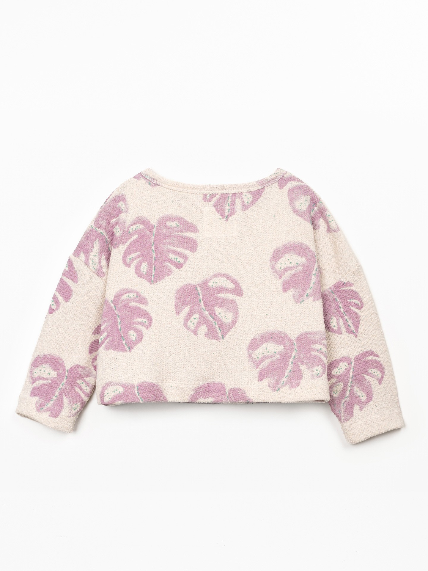 Sweatshirt with wide neckline