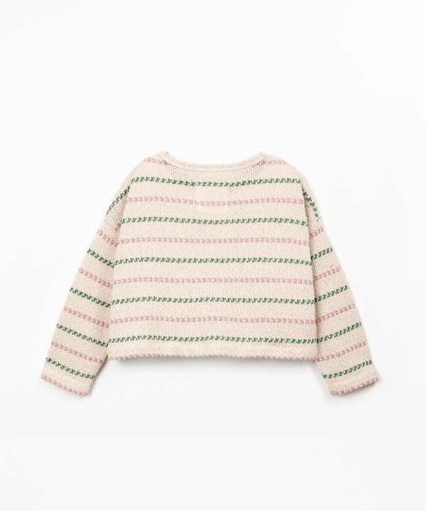 Sweater with striped print