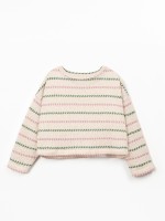 Sweater with striped print