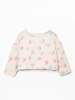 Sweatshirt with wide neckline