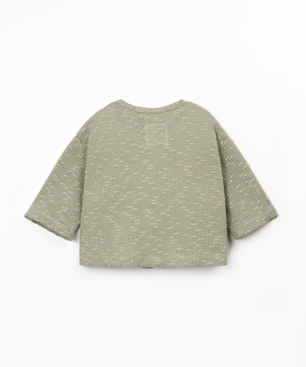 Jacket in a blend of natural and recycled fibers