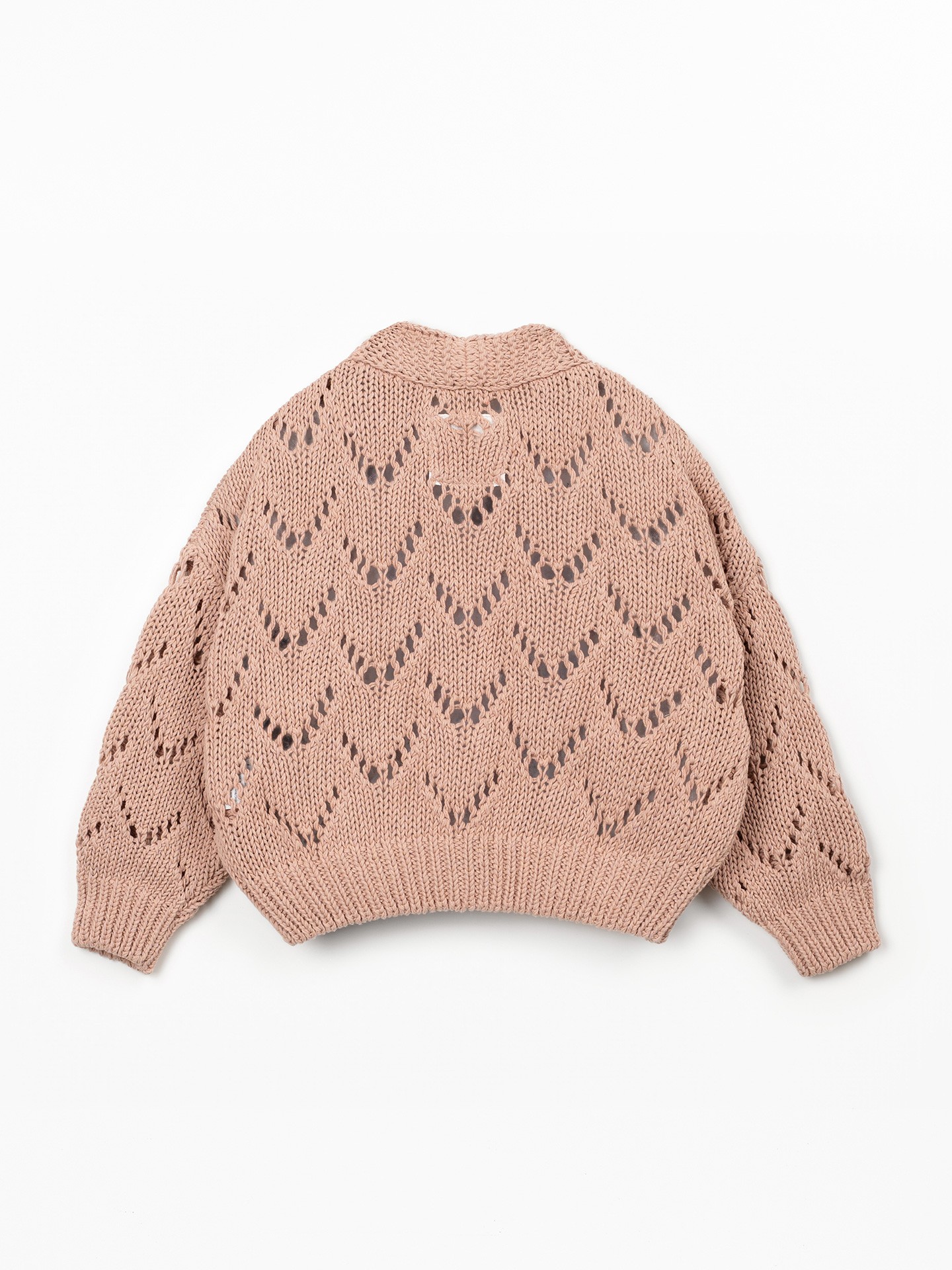 Casaco tricot com botões de coco