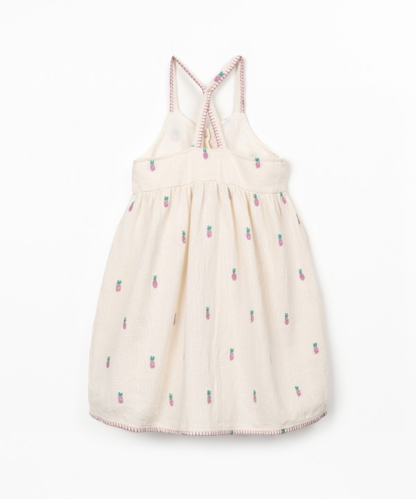 Dress with pineapple print