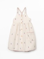 Dress with pineapple print