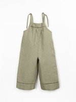 Linen jumpsuit with lace details