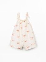 Macac�o de malha em algod�o com estampado