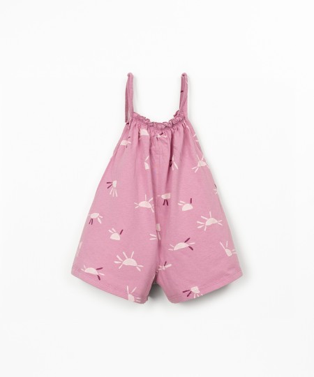 Pelele de punto de algodón con estampado