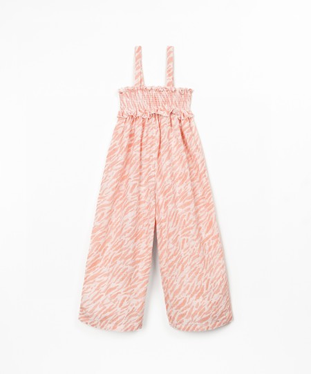 Combinaison longue avec imprimé zèbre