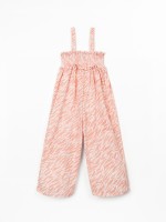 Long jumpsuit with zebra print