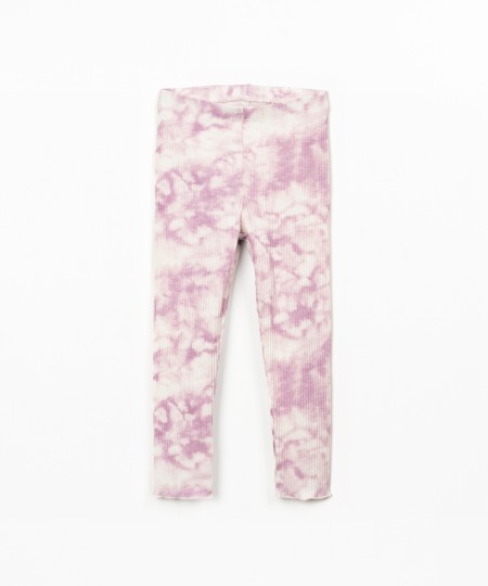 Tie dye printed leggings