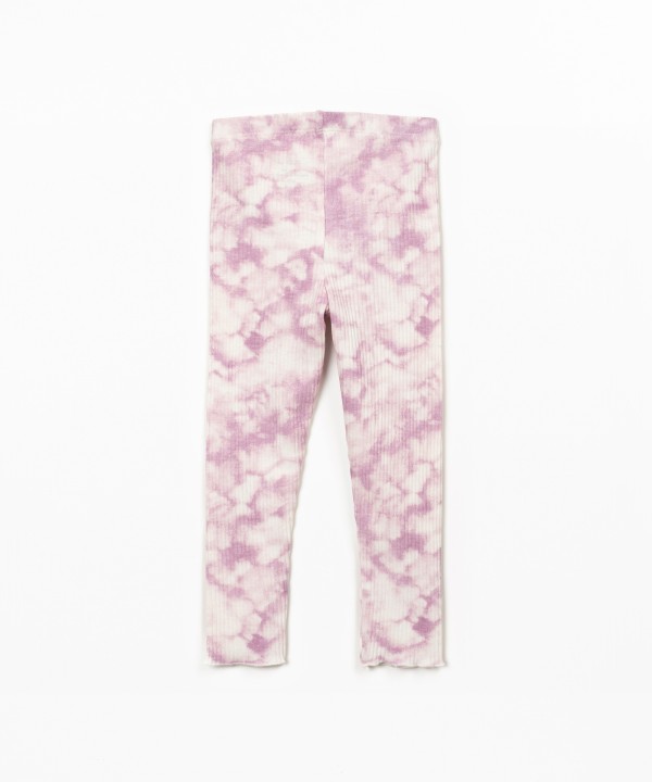 Tie dye printed leggings