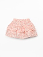 Skirt in organic cotton fabric with ruffles