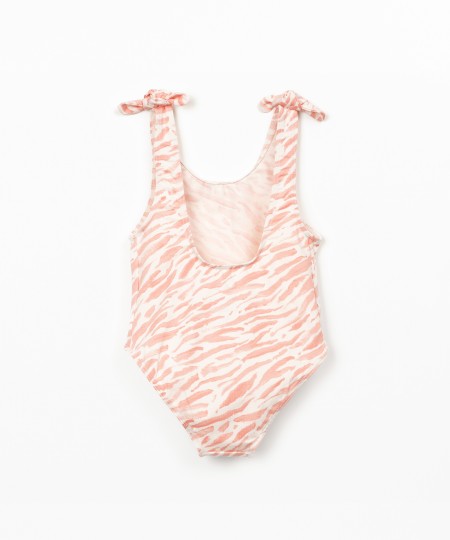 Printed swimsuit in organic cotton