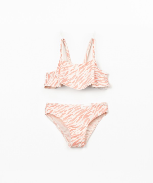 Bikini estampado de algod�n org�nico