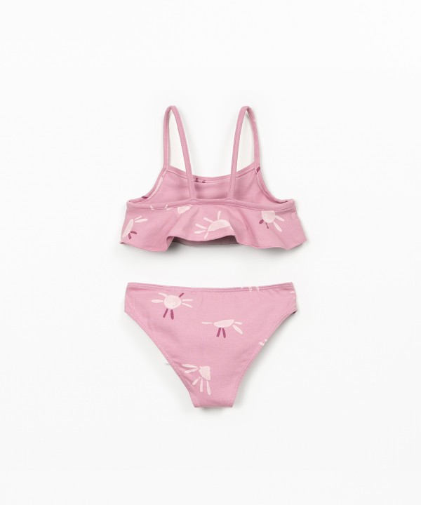 Bikini estampado de algod�n org�nico