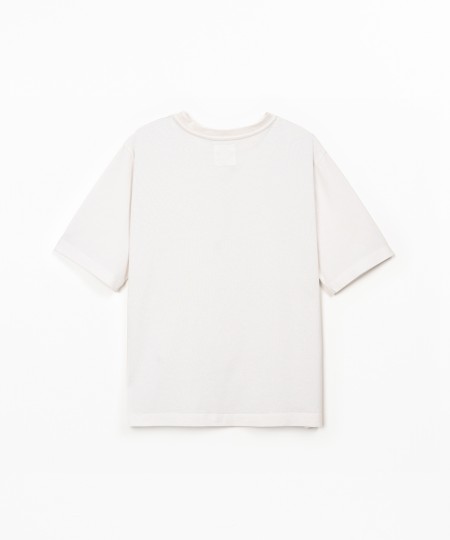 T-shirt en mélange de coton biologique et recyclé