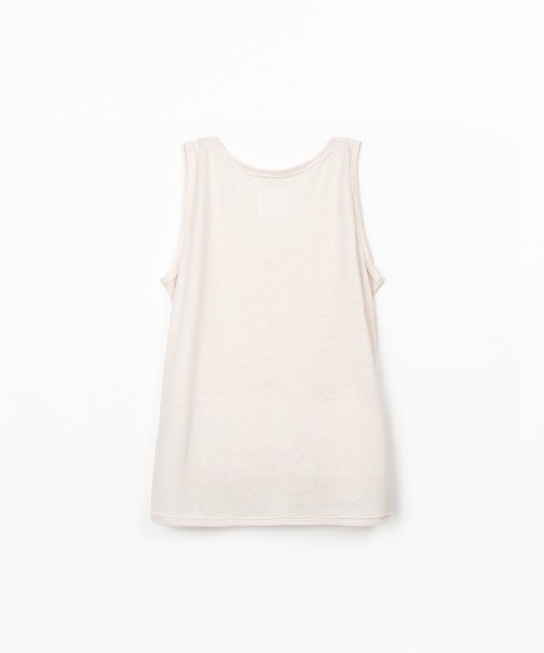 Top en maille en coton biologique et lin