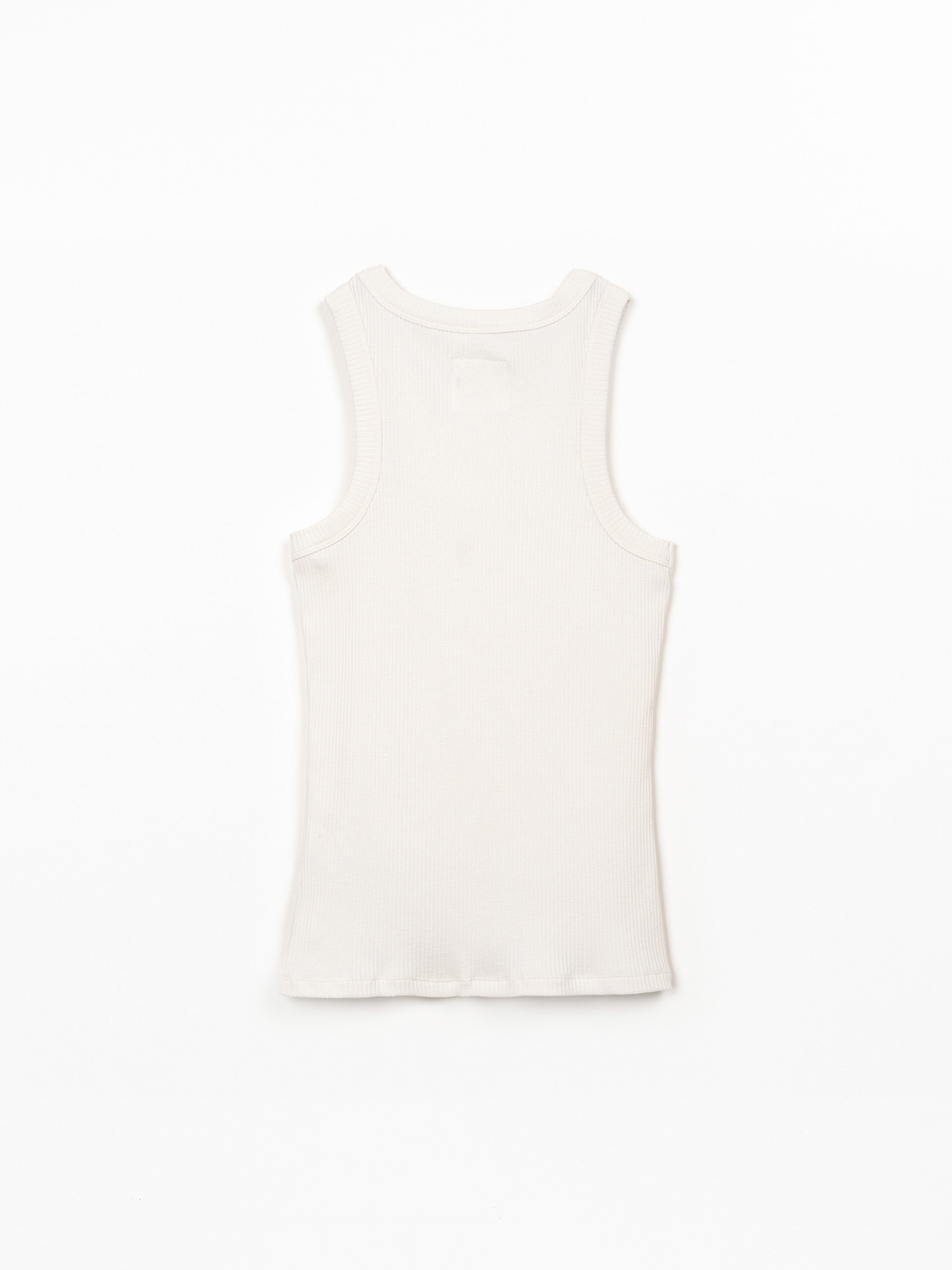 Top sans manches en jersey côtelé