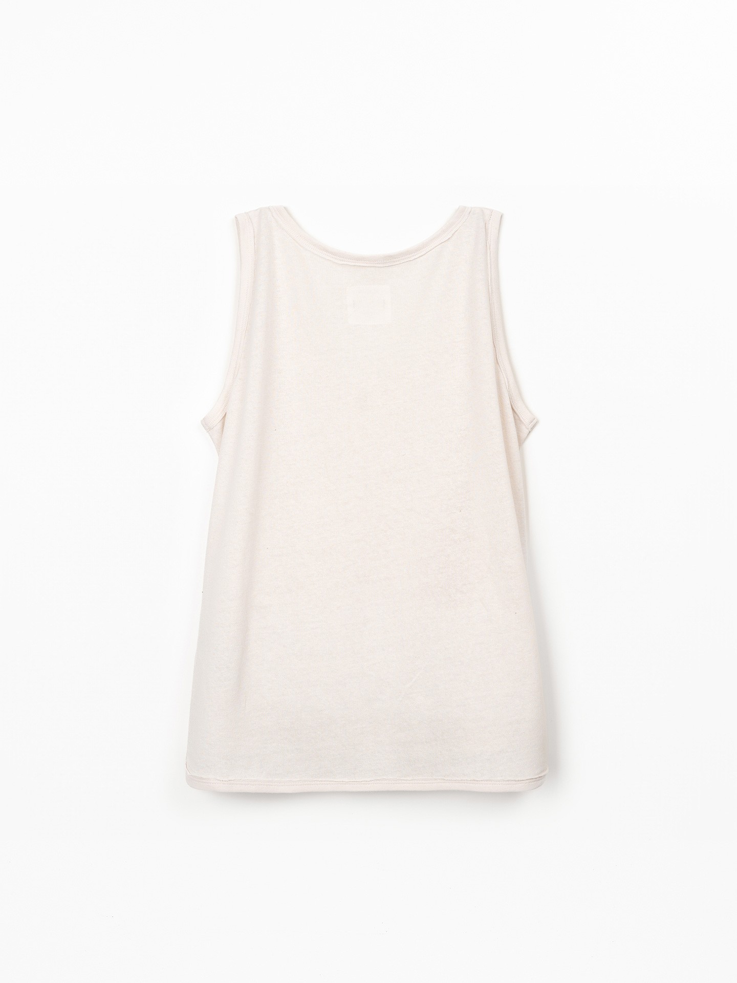 Top en maille en coton biologique et lin