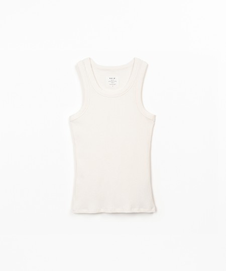 Top sin mangas de punto canal?