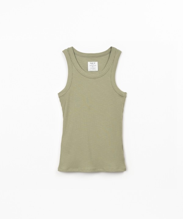 Top sans manches en jersey c�tel�