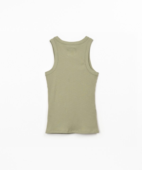 Top sans manches en jersey c�tel�