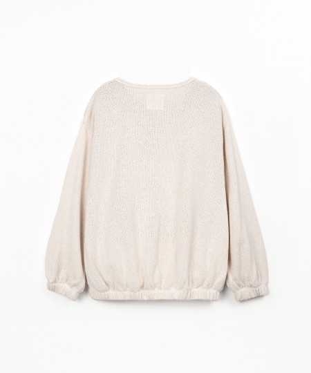 Veste en maille avec boutons en coco