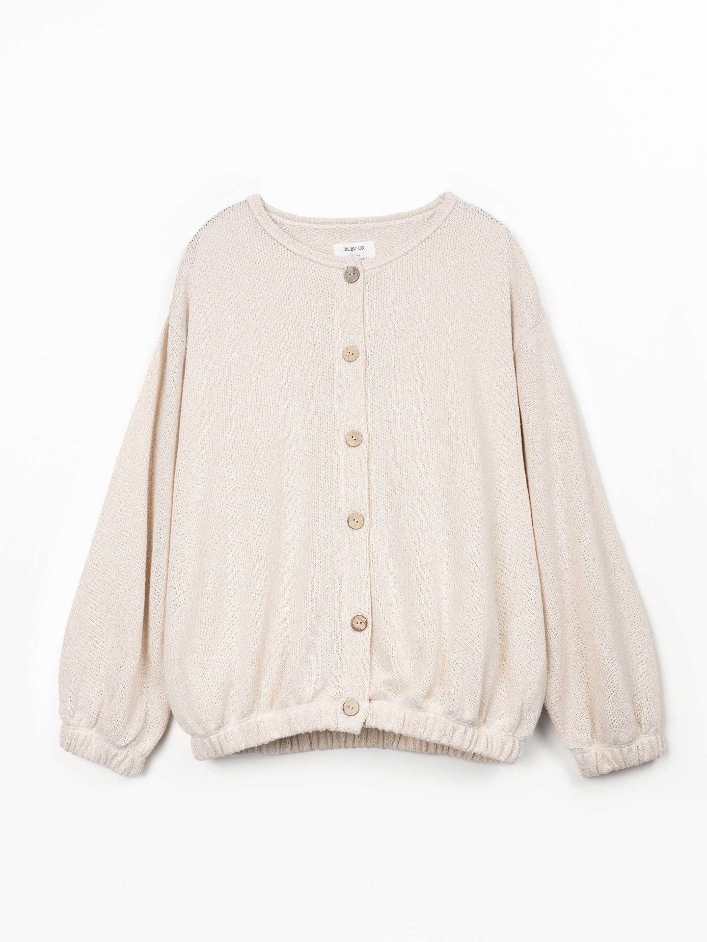 Veste en maille avec boutons en coco