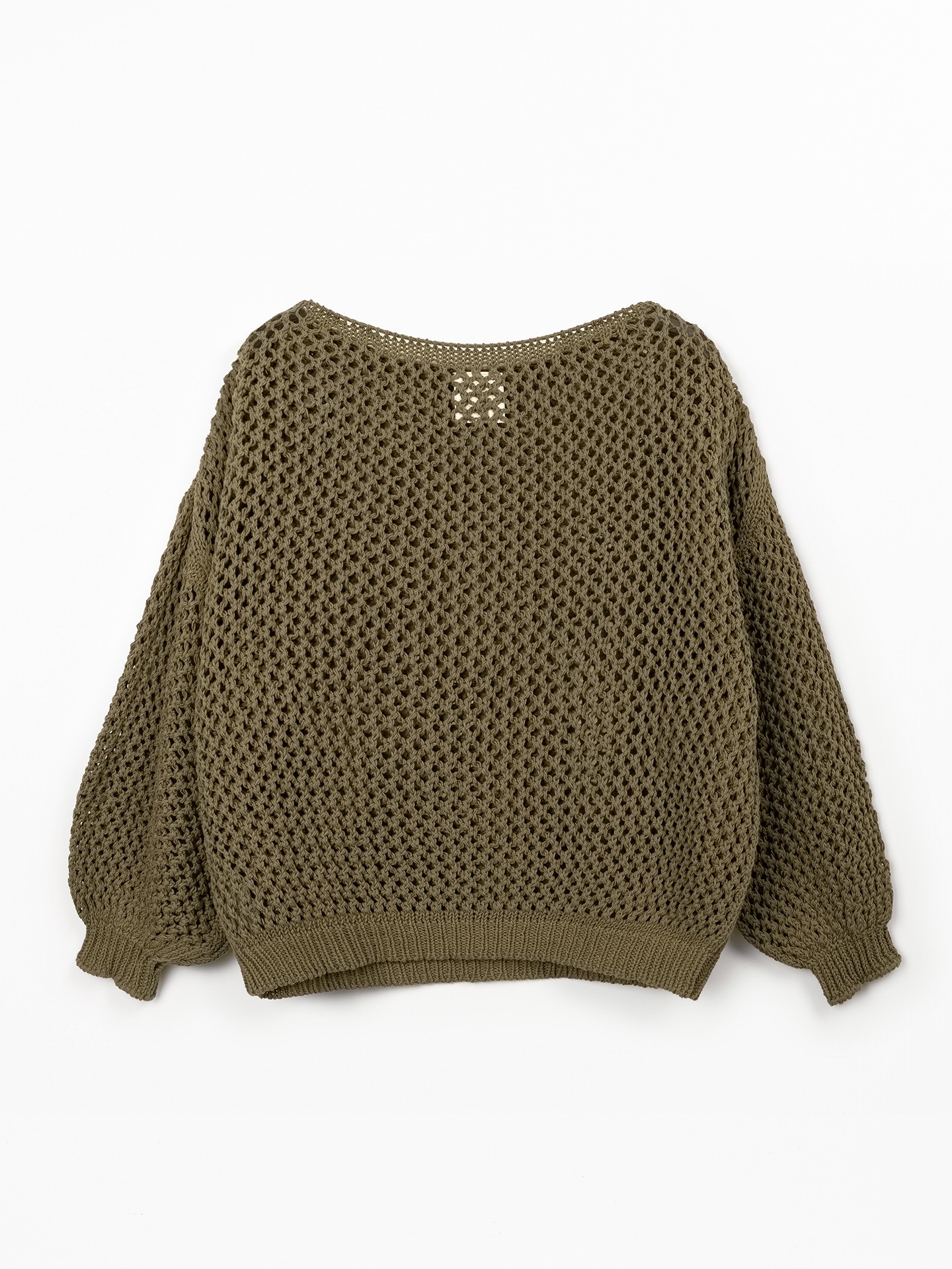 Cotton and recycled cotton knit sweater